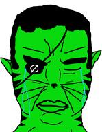 0chan animal cat chud closed_eyes closed_mouth crying glasses green green_skin hair its_over subvariant:chudjak_front text variant:chudjak zerocat // 735x948 // 25.0KB