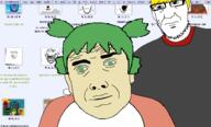 4chan anime clothes come_and_see glasses hair hand log looking_at_you nate soot_colors stubble variant:unknown yotsoyba // 600x361 // 95.8KB