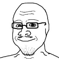 bald glasses looking_at_you mustache redraw sisa_eyes smile undusted_variant variant:specialboyjak white_background white_skin // 846x846 // 15.3KB
