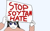 anti_anti_soytan blue_eyes closed_mouth glasses picket protest variant:soytan // 800x500 // 23.9KB