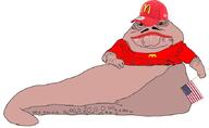 amerimutt brown_skin clothes flag:united_states full_body holding_object jabba_the_hut mcdonalds mutt nas:amerimutt star_wars // 680x418 // 23.6KB