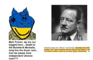 flag:ukraine hohol military_uniform pig pigger smile smirk text ukraine ukrainian_flag variant:impish_soyak_ears wordswordswords_(we_ukrainians_cant_read_lol) // 2047x1327 // 1.6MB