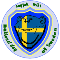 circle flag flag:sweden logo shield soyjak soyjak_wiki stubble sweden swedish_wiki_logo_contest teeth text variant:impish_soyak_ears // 1000x1000 // 84.2KB