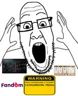 arm categorizing excited glasses hand media open_mouth soyjak stubble text variant:ppp // 1000x1233 // 283.4KB