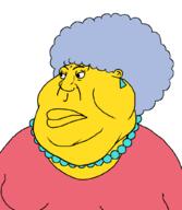 angry ear earring fat female grey_blue_hair necklace patty_bouvier pearl_necklace subvariant:female_meximutt the_simpsons variant:meximutt yellow_skin // 888x1024 // 47.0KB