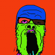 animated arm glasses hand mustache open_mouth soyjak stretched_mouth strobe stubble trend:colorjak variant:a24_slowburn_soyjak // 600x974 // 505.5KB