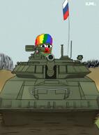 flag flag:russia frog helmet pepe russia russo_ukrainian_war tank uniform variant:two_pointing_soyjaks video // 864x1168, 5s // 2.4MB