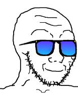 calm glasses gradient shades smile stubble sunglasses variant:soyak // 644x800 // 17.0KB