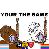 award faggot hanging homosexual negro nigger queen_of_hearts queen_of_spades swarthoid tranny trans_flag truth_nuke trvke trvthnvke variant:bernd youre_the_same // 828x828 // 158.3KB