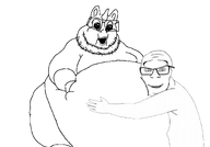 big_eyes fat glasses hugging meta:not_oc obese oh_my_god_she_is_so_attractive smile stubble subvariant:wholesome_feraljak teeth variant:fatpony variant:feraljak white_skin // 1411x987 // 155.9KB