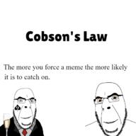 2soyjaks brown_eyes clothes forced_meme glass glasses grin necktie nose spade stubble suit suit_and_tie text variant:cobson // 680x681 // 86.5KB