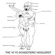 arm esoteric_hitlerism foot full_body glasses hand leg oomer open_mouth salute sneed soyjak stubble text variant:soyak // 1280x1280 // 110.0KB