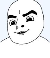 baby eyebrows no_glasses smile soyjak subvariant:baby_cobson variant:cobson // 546x631 // 8.2KB