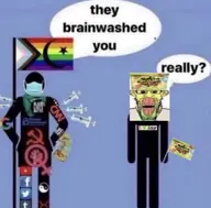 brainwashing cnn communism flag:gay_pride_flag incomprehensible_woahjack sour_patch_kids subvariant:longplier variant:markiplier_soyjak // 1320x1301 // 176.4KB