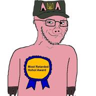 award badge clothes glasses hat hohol hooves most_retarded_hohol_award oink pig pink_skin retard russo_ukrainian_war snout stubble ukraine variant:soyak // 600x600 // 31.8KB