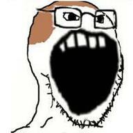 brown_hair epic_soy_lord_(cuck_master) glasses hair no_nose open_mouth soyjak stubble variant:soyak // 200x200 // 6.5KB