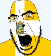 animal eagle flag flag:russia flag:stavropol_krai full_head glasses hair krai looking_to_the_right open_mouth russia soyjak stavropol_krai stubble teeth text transparent transparent_background variant:cobson // 721x789 // 68.8KB