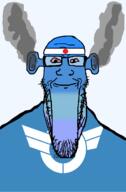 angry bald bloodshot_eyes blue blue_skin calm closed_mouth ear flag flag:japan flag:shiga fume glasses japan ogre_ears seethe shiga smoke soyjak stretched_chin stubble subvariant:longplier template todofuken transparent_background variant:markiplier_soyjak // 823x1250 // 71.3KB