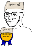 award beard glasses nas:award neutral serious serious_hat soyjak stubble subvariant:soyak_(irritated) variant:soyak // 844x1200 // 252.3KB