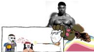 ChaseCool anti_soytan black_bvll brown_troonjak buff bull chad holding_object jake jakparty_soy jartyBVLL pig self_insert subvariant:doctos this_is_you total_sloptran_death variant:smugjak variant:soytan // 1335x737 // 348.8KB