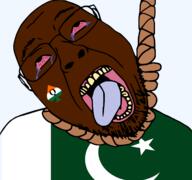 ack crescent crying flag flag:india flag:pakistan glasses hair hanging india noose open_mouth pakistan queen_of_spades rope soyjak star_(symbol) star_and_crescent stubble suicide teeth tongue variant:bernd yellow_teeth // 1677x1569 // 295.3KB