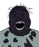 broken_teeth clothes coon dark_skin fat fpecoon fundamental_paper_education hair messy_hair nigger no_background open_mouth ripped_clothes subvariant:hunky_twink_sex_machine transparent_background variant:alicia white_lips // 592x720 // 34.9KB