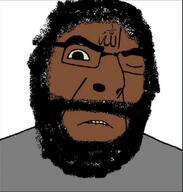allah arab arabic_text beard biting_lip brown_skin closed_eyes closed_mouth clothes dajjal glasses hair halal islam soyjak text variant:cobson // 486x510 // 190.3KB