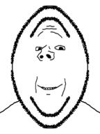 closed_mouth smile soyjak stubble subvariant:wholesome_soyjak variant:gapejak // 600x800 // 18.0KB