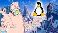 GNULinux baby babyjak caca cacaborea variant:gapejak wallpaper // 298x167 // 5.6KB
