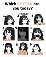 avengers beanie clothes female glasses hair multiple_soyjaks necklace soy soylent subvariant:gapejak_female text variant:gapejak variant:soytan // 2331x2894 // 1.6MB