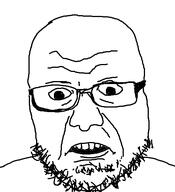 disgusted glasses open_mouth stubble variant:unknown // 461x507 // 23.1KB