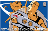 baby babyjak caca clothes earth glasses hair hand hands_up moon nothing_is_beyond_our_reach ominous planet propaganda rocket side_profile side_view soviet_union subvariant:hornyson tentacle trend:babyjak variant:chudjak variant:cobson variant:gapejak variant:impish_soyak_ears variant:soyak // 2200x1503 // 120.9KB