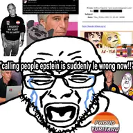 4chan bald crying epstein epstein_files flag:lesbian_pride_flag glasses meta:not_oc twitter variant:bernd variant:rupturejak xitter xitter_meme yuri // 1266x1266 // 360.3KB