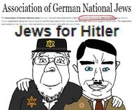 2soyjaks adolf_hitler blue_eyes clothes jewish_nose jude mustache nazi_germany nazism star_of_david subvariant:chudjak_front suit text variant:bernd variant:chudjak wikipedia // 977x801 // 154.4KB