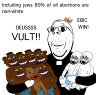 baby bowtie crying deus_vult glasses mutt negro oh_my_god_she_is_so_attractive open_mouth smile soyjak stubble variant:gapejak variant:soyak // 1694x1676 // 561.3KB