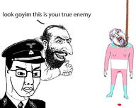 ack chud comic hang hanging happy_merchant jewish_nose keyed keyed_version kike nazism open_mouth tranny troon variant:bernd variant:chudjak // 1057x836 // 84.8KB