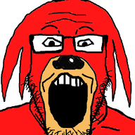 animal echidna glasses knuckles open_mouth red_skin snout sonic_the_hedgehog soyjak stubble variant:markiplier_soyjak // 597x669 // 115.4KB