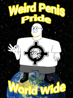 aryan aryan_beast aryan_chad blond_beard blond_eyebrows blue_eyes boots ear earth full_body glasses okay_hand_symbol planet skull stubble text totenkopf trend:aryan variant:weirdpenis // 1536x2048 // 1.8MB