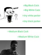 bbc broken_glasses bwc chud comparison eyes_popping gigachad greentext hand hands_up looking_to_the_right merge open_mouth penis_size soyjak stretched_mouth stubble subvariant:waow tbp text twp variant:chudjak variant:excited_soyjak variant:soyak yellow_teeth // 1200x1553 // 357.3KB