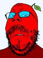 admin angry beetroot blue_glasses broot food leaf red_skin soyjak_blog variant:gapejak vegetable // 600x800 // 25.2KB