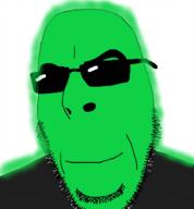 fed glasses glowiestone glowing green lime smile sunglasses variant:cobson // 943x1017 // 424.4KB
