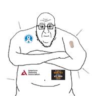belly_button blart closed_mouth crossed_arms diabetes glasses insulin_pump soyjak stubble syringe variant:blartjak // 876x921 // 69.0KB