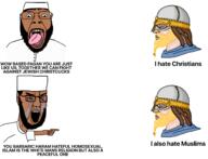 aryan blond brown_skin chad clothes hat islam muslims pagan paganism variant:bernd variant:chudjak // 2704x2064 // 1.4MB