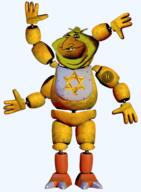 chica chica_(fnaf) chicken happy_merchant jewish_nose judaism kike mexico nazism nonsense nose o_algo schutzstaffel star_of_david swastika variant:impish_soyak_ears // 1013x1378 // 1.1MB