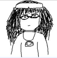 closed_mouth clothes glasses hair necklace oekaki variant:soytan // 250x255 // 16.1KB