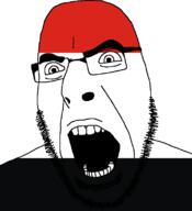 country flag flag:kuyavian–pomeranian full_head glasses hair kuyavian–pomeranian looking_to_the_right open_mouth poland soyjak stubble teeth text variant:cobson voivodeship // 721x789 // 18.9KB