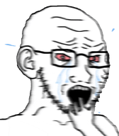 animated crying ear ext=gif glasses hand motion_blur no_background offended scared shaking soyjak stubble subvariant:crying_soyak2 subvariant:crying_soyak_ears2 tear transparent_background variant:soyak // 700x800 // 841.3KB