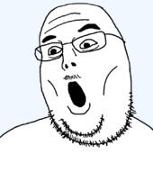 dixon glasses mustache open_mouth soyjak stevenzkiller stubble template transparent_background variant:douglas // 742x836 // 16.9KB