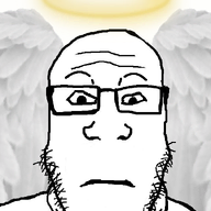 angel glasses halo neutral soyjak stubble subvariant:neutralplier variant:markiplier_soyjak wing // 600x856 // 336.2KB