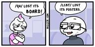 clothes comic glasses hair lgbt_(4chan) open_mouth pink_hair qa_(4chan) soyjak speech_bubble stonetoss stubble text tranny variant:tossjak // 1000x500 // 68.4KB
